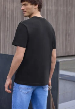 T-shirt à col rond avec photo imprimée