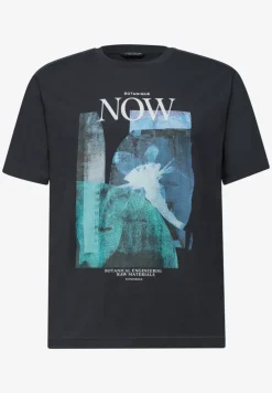 T-shirt à col rond avec photo imprimée