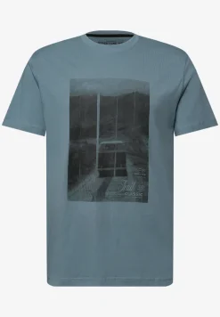 T-shirt à col rond avec photo imprimée
