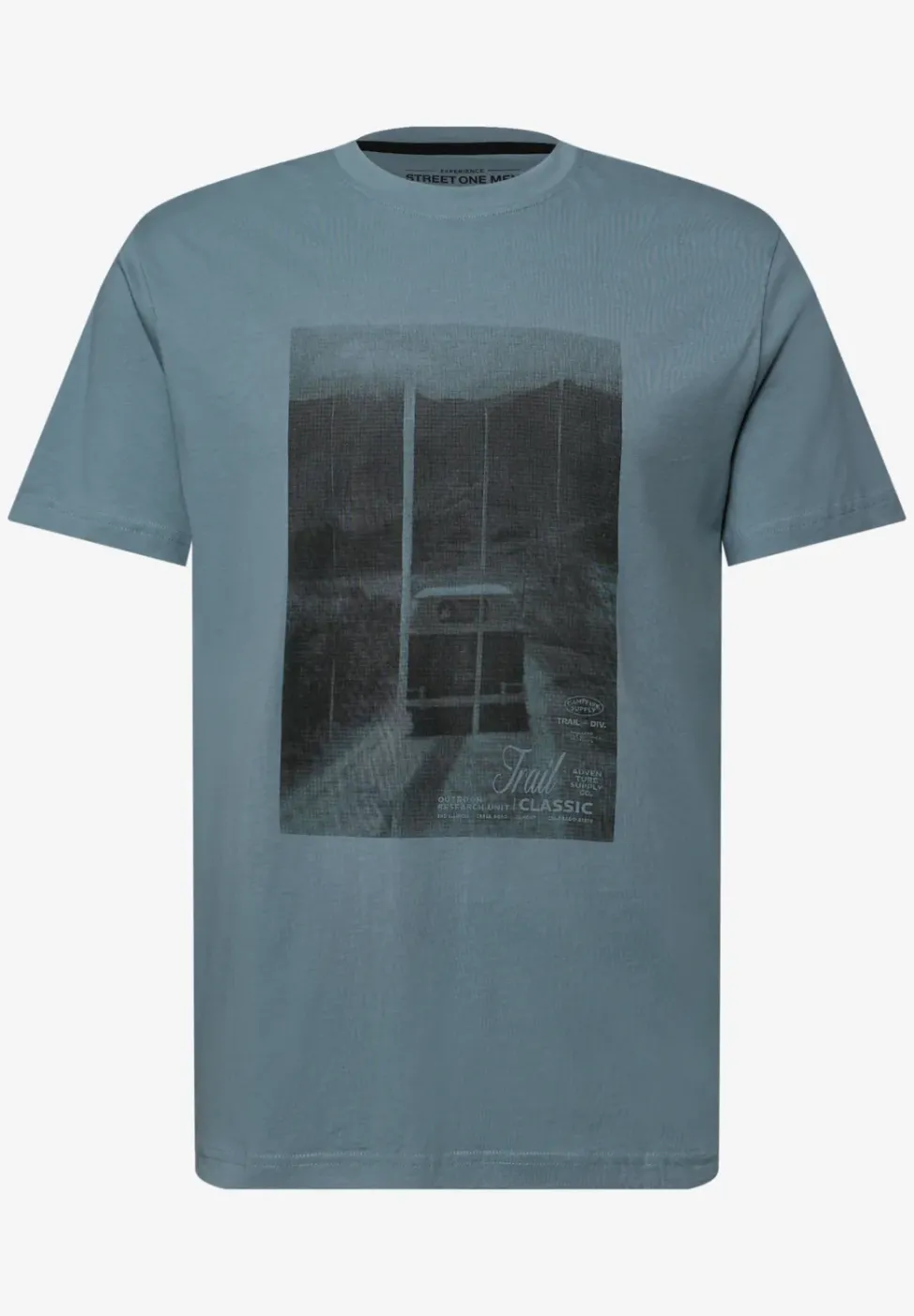 T-shirt à col rond avec photo imprimée