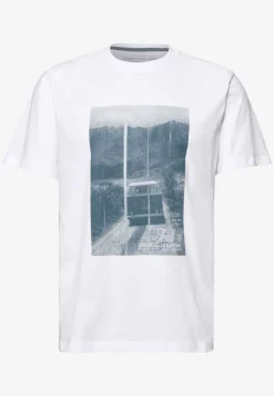 T-shirt à col rond avec photo imprimée