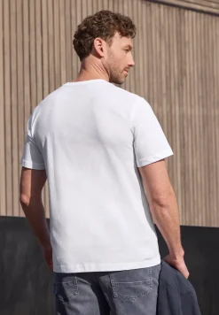 T-shirt à col rond avec photo imprimée