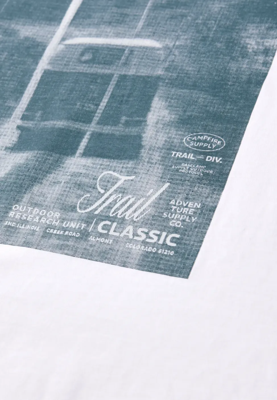 T-shirt à col rond avec photo imprimée