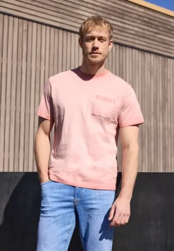 T-shirt à col rond délavé