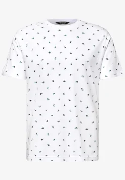 T-shirt à col rond et imprimé allover