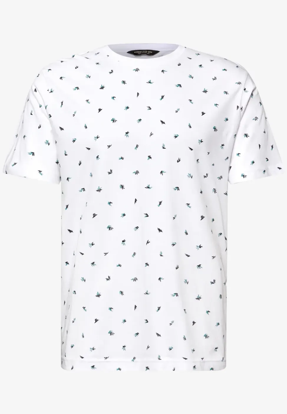 T-shirt à col rond et imprimé allover