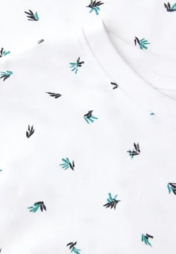 T-shirt à col rond et imprimé allover