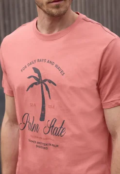 T-shirt à col rond et imprimé sur le devant