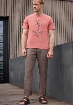 T-shirt à col rond et imprimé sur le devant