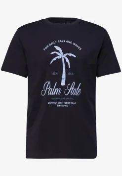 T-shirt à col rond et imprimé sur le devant