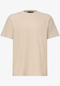 T-shirt à col rond et structure tricotée
