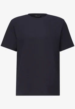 T-shirt à col rond et structure tricotée