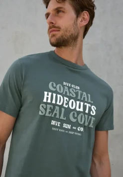 T-shirt en coton avec wording