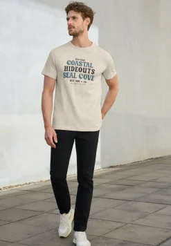 T-shirt en coton avec wording