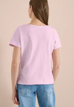 T-shirt en jersey teint en pièce à l’aspect délavé