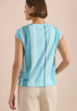 T-shirt à l'effet dévoré