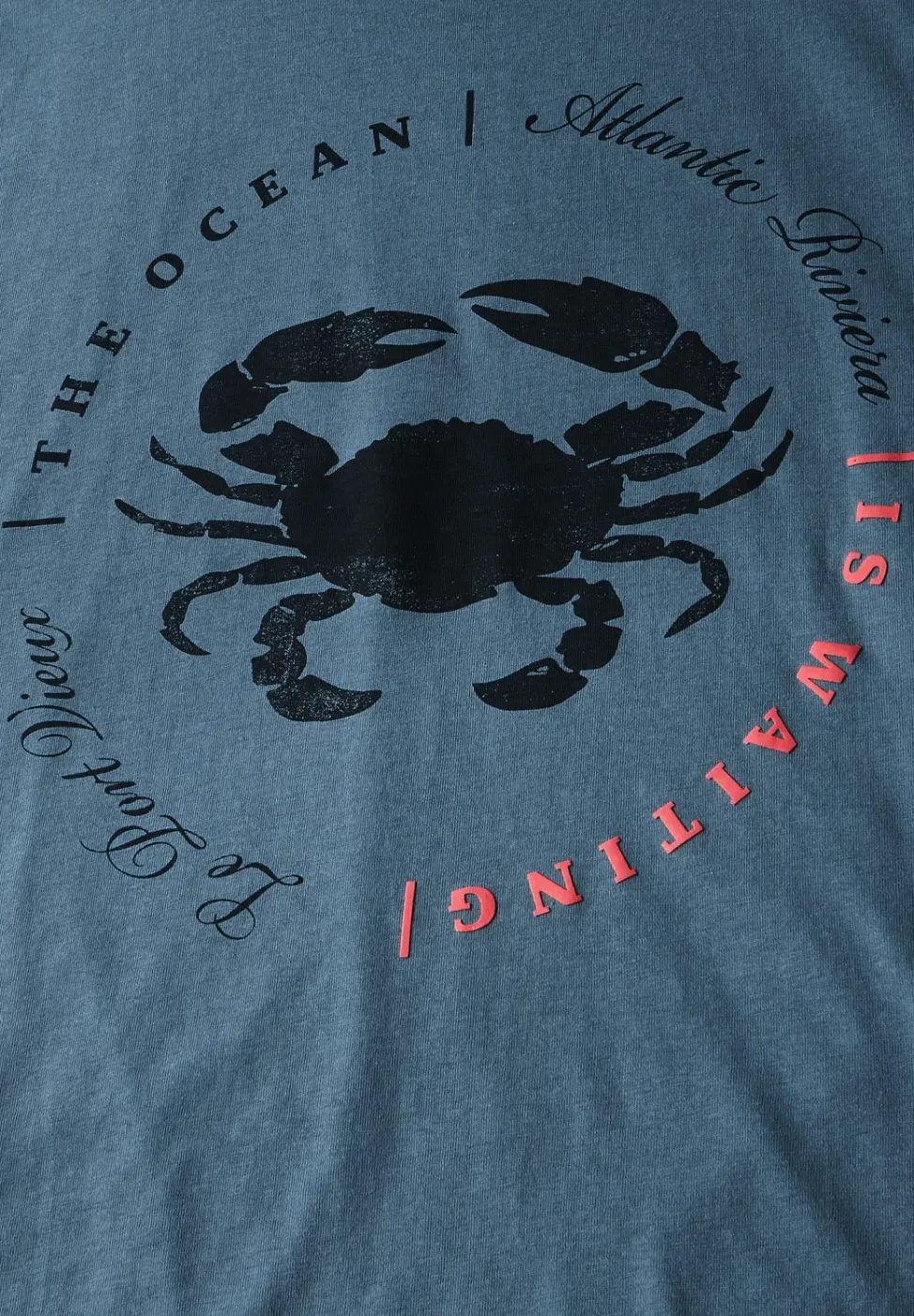 T-shirt à l'imprimé crabe