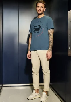 T-shirt à l'imprimé crabe