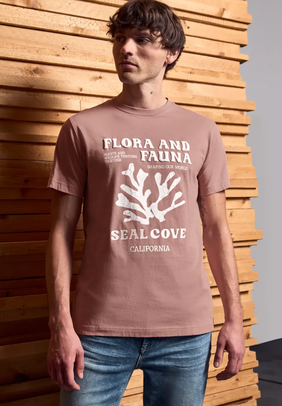 T-shirt à l'imprimé marin
