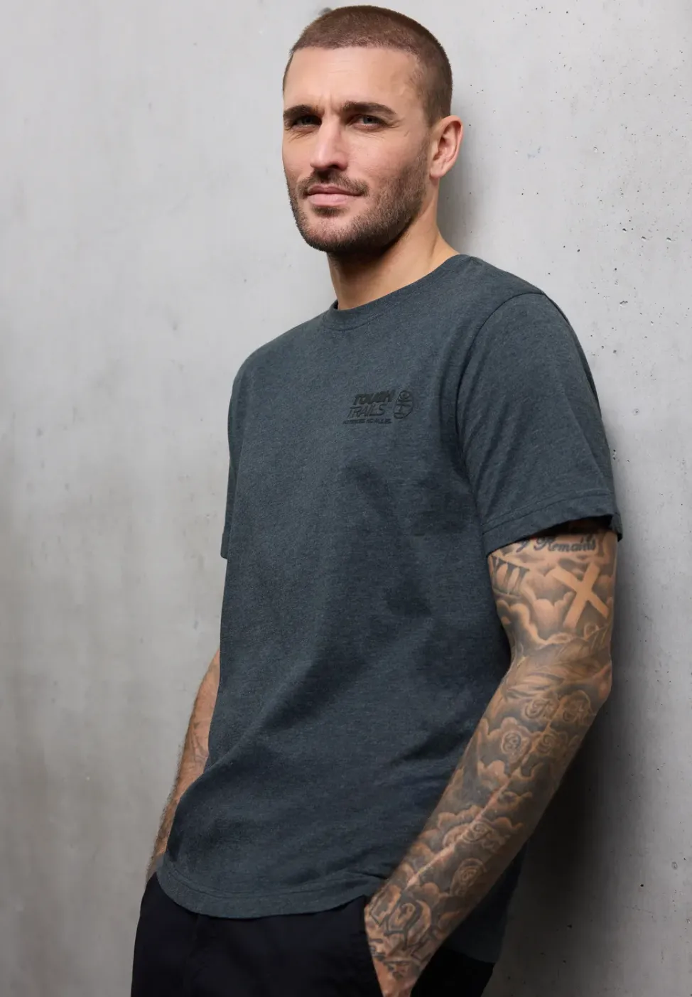 T-shirt à look mélangé