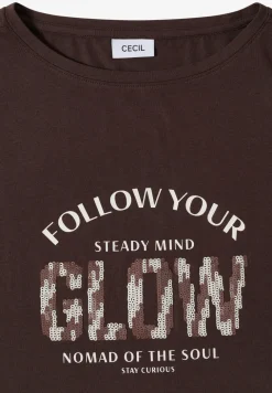 T-shirt épaules tombantes avec détail noué
