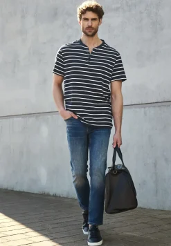 T-shirt rayé Henleys
