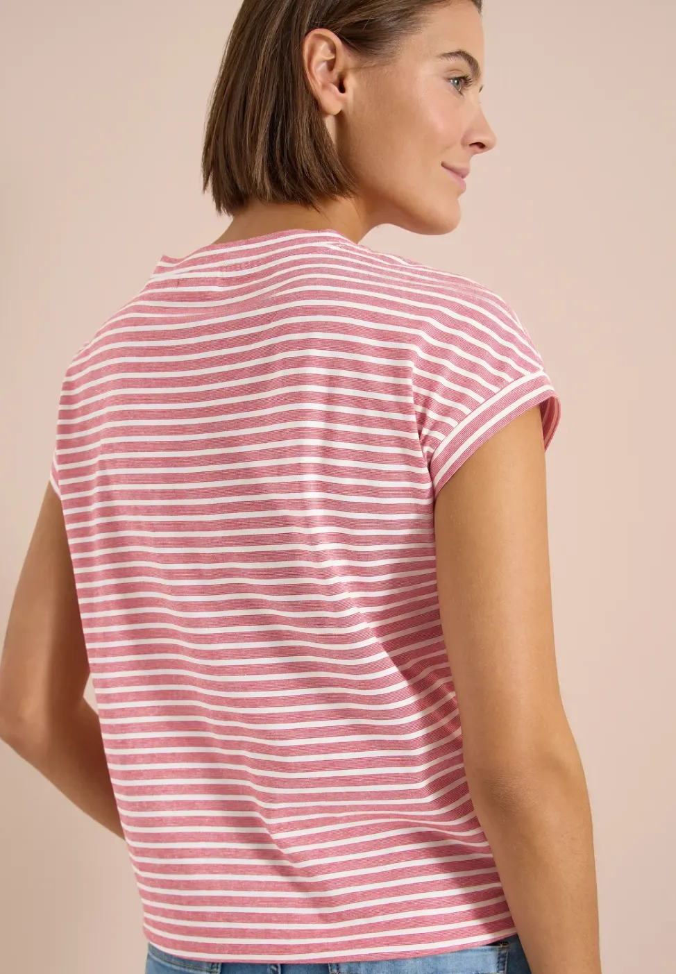 T-shirt rayé à manches courtes