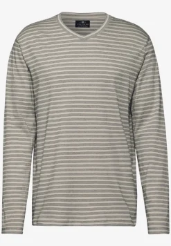 T-shirt rayé à manches longues