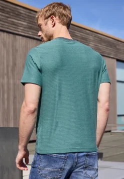T-shirt à rayures en fil teint