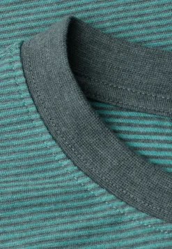 T-shirt à rayures en fil teint