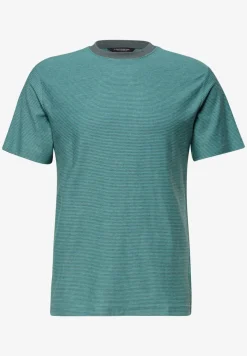 T-shirt à rayures en fil teint