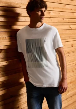 T-shirt à rayures imprimées