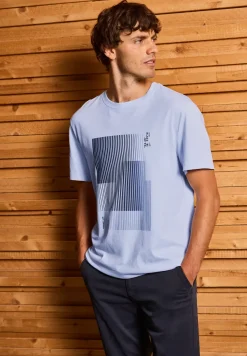 T-shirt à rayures imprimées