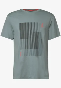 T-shirt à rayures imprimées