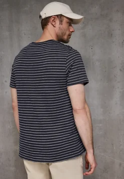 T-shirt à rayures structurées