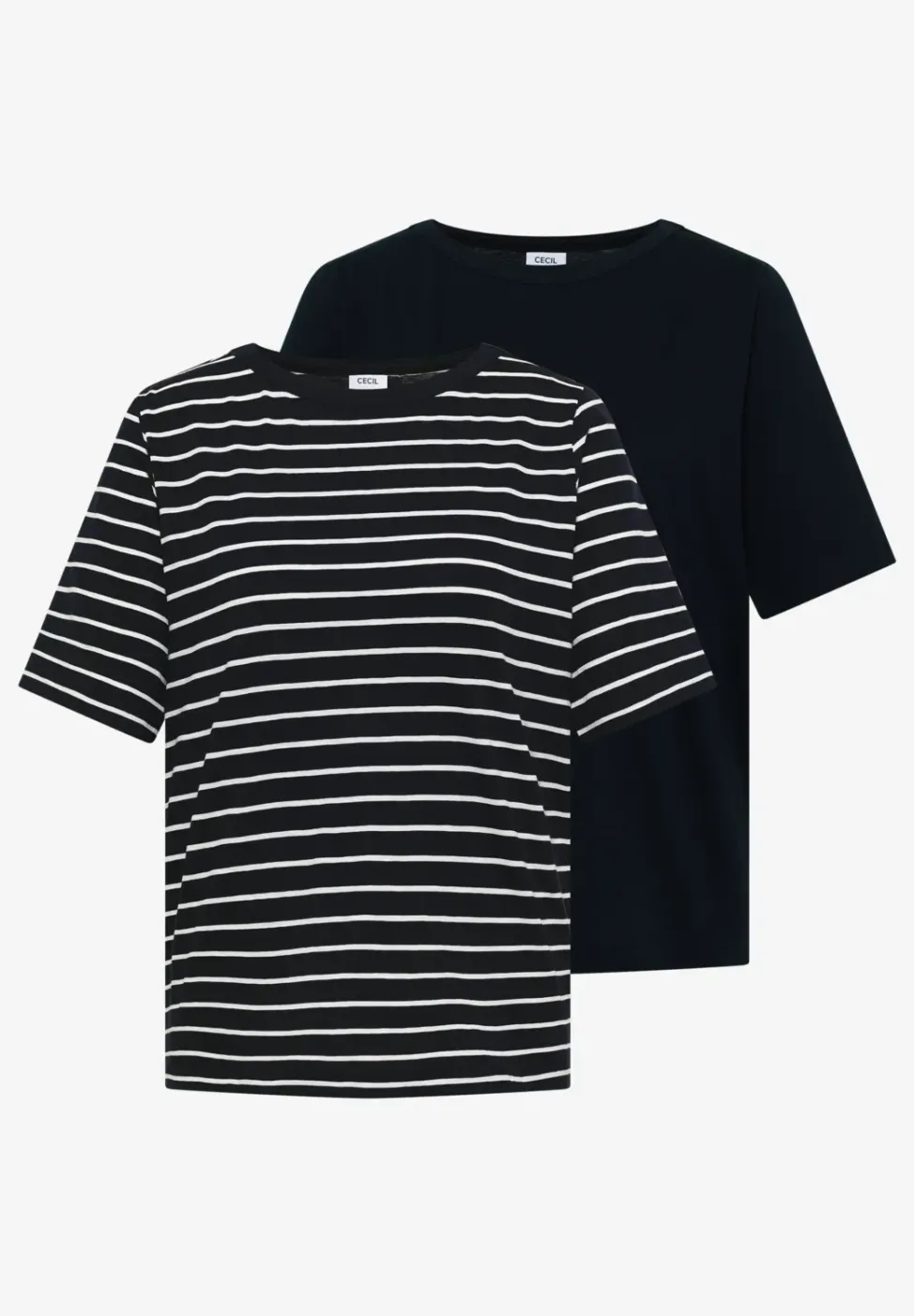 T-shirts à rayures en pack de 2