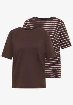 T-shirts à rayures en pack de 2