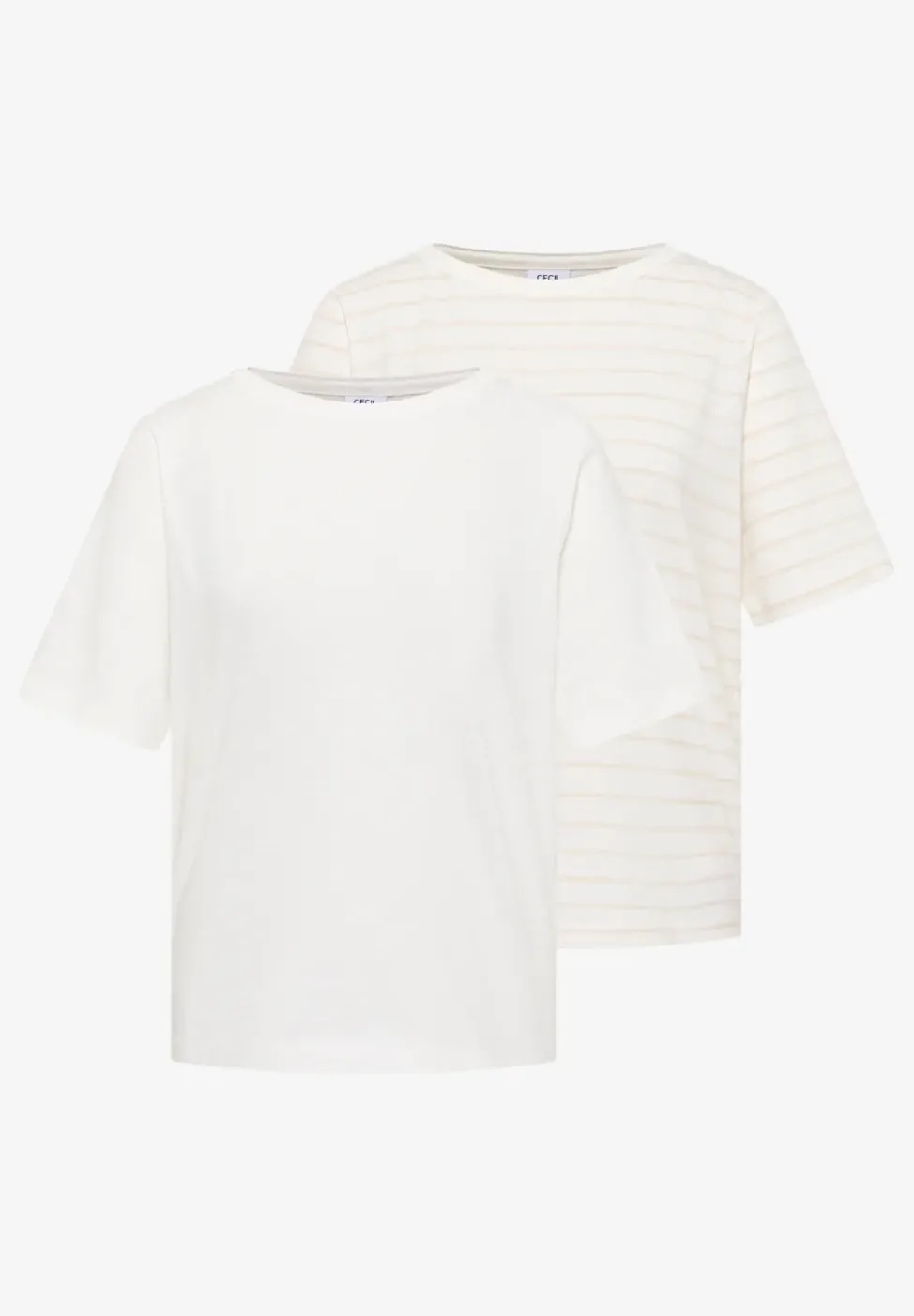 T-shirts à rayures en pack de 2