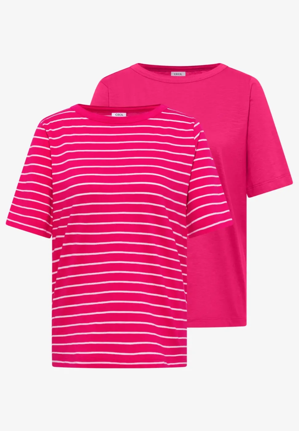 T-shirts à rayures en pack de 2