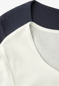 T-shirts avec encolure en cœur en pack de 2