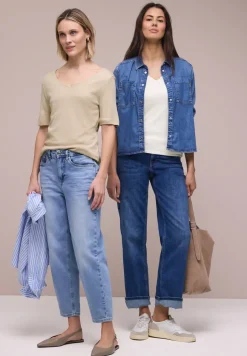 T-shirts avec encolure en cœur en pack de 2