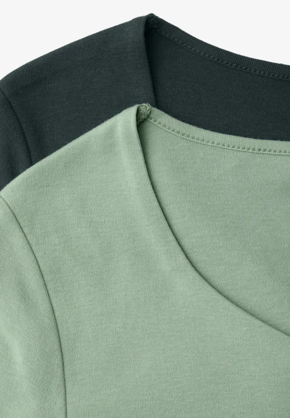 T-shirts avec encolure en cœur en pack de 2