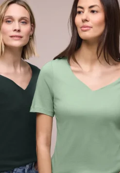 T-shirts avec encolure en cœur en pack de 2