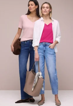 T-shirts avec encolure en cœur en pack de 2