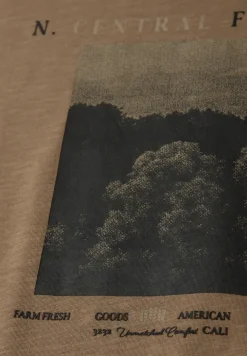 T-shirt Slub avec photo imprimée