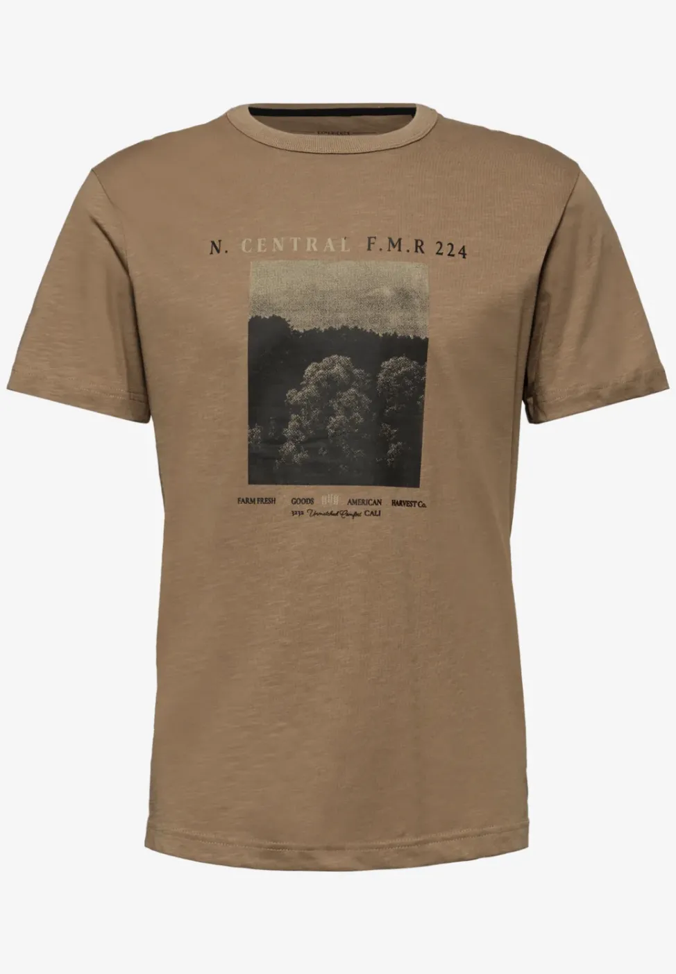 T-shirt Slub avec photo imprimée