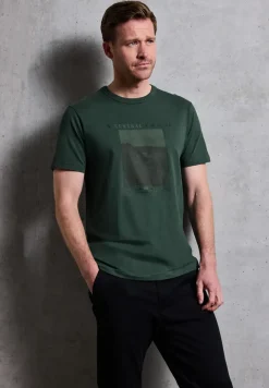 T-shirt Slub avec photo imprimée