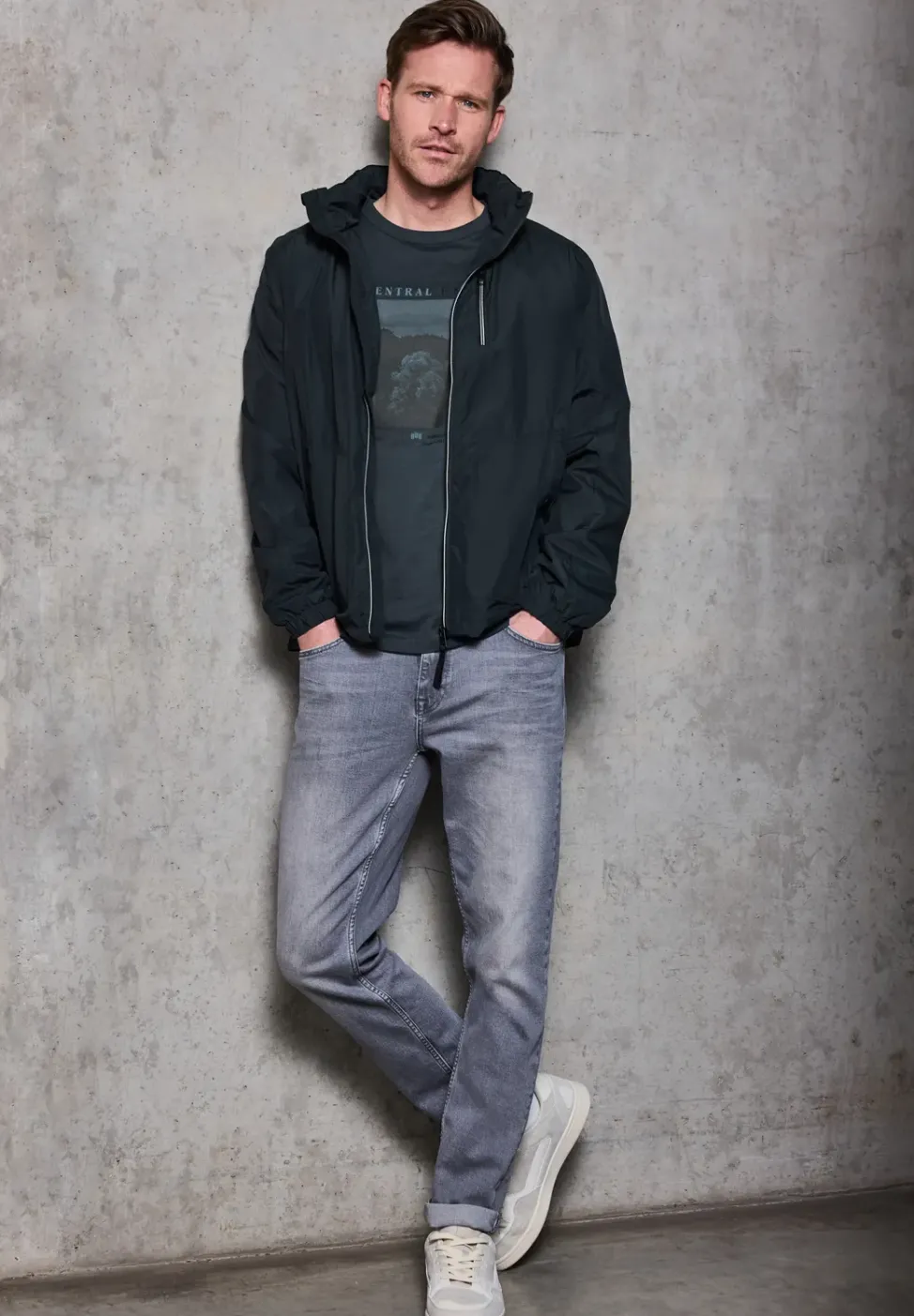 T-shirt Slub avec photo imprimée