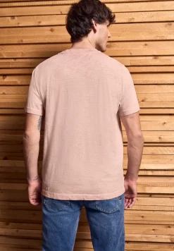 T-shirt Slub à l'aspect délavé