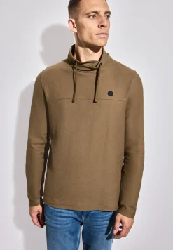 T-shirt structuré Funnelneck